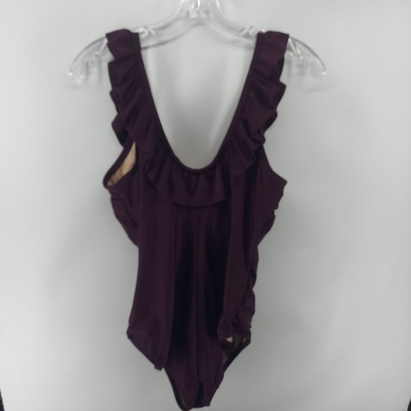 merona swimsuit one piece size large purple - Picture 11 of 12